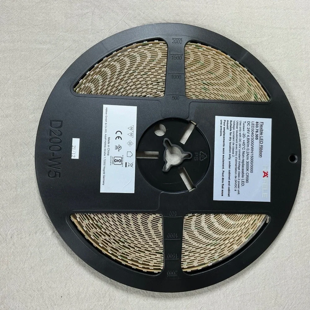 Hafele Loox LED 3040 Flexible LED Ribbon 24V 3000K 15m 833.76.305 Warm White